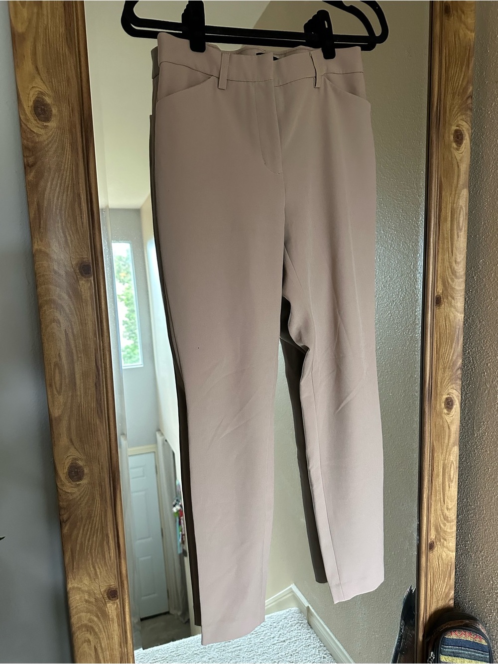 Express Skinny Ankle Pants in Light Mauve